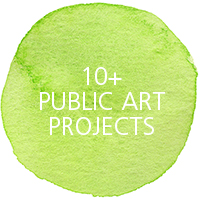 10+ public art projects
